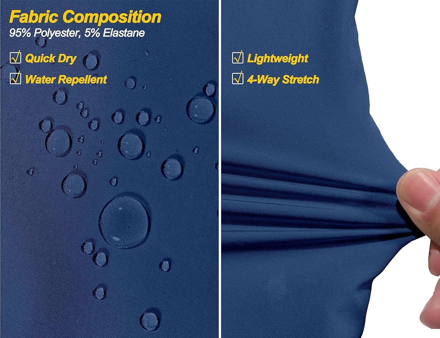 imageLittle Donkey Andy Womens Lightweight Quick Dry Cargo Hiking Pants UPF 50 Stretch Travel Casual TrousersA10 Deep Blue