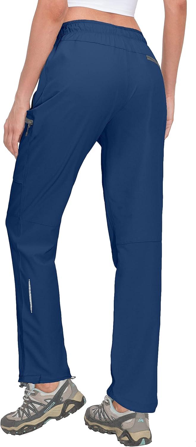 imageLittle Donkey Andy Womens Lightweight Quick Dry Cargo Hiking Pants UPF 50 Stretch Travel Casual TrousersA10 Deep Blue
