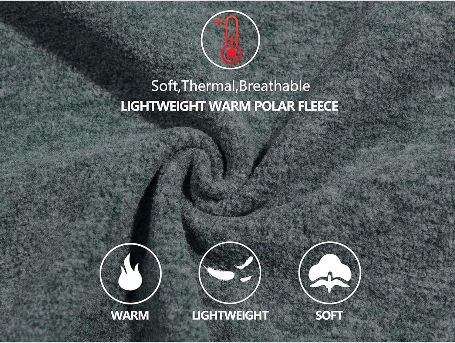 imageLittle Donkey Andy Womens Lightweight Warm Polar Fleece Running Jacket Hooded FullZip Thermal Coat Hiking Travel CasualGreen Heather