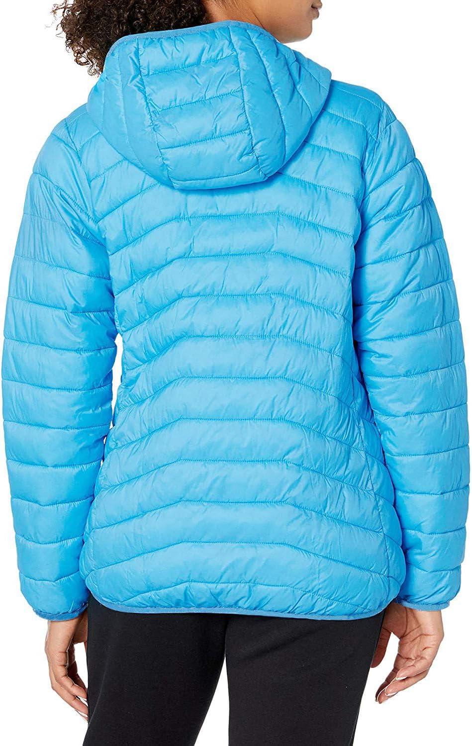 imageLittle Donkey Andy Womens Packable Lightweight Puffer Jacket Hooded Windproof Winter Coat with Recycled InsulationPackable Aqua