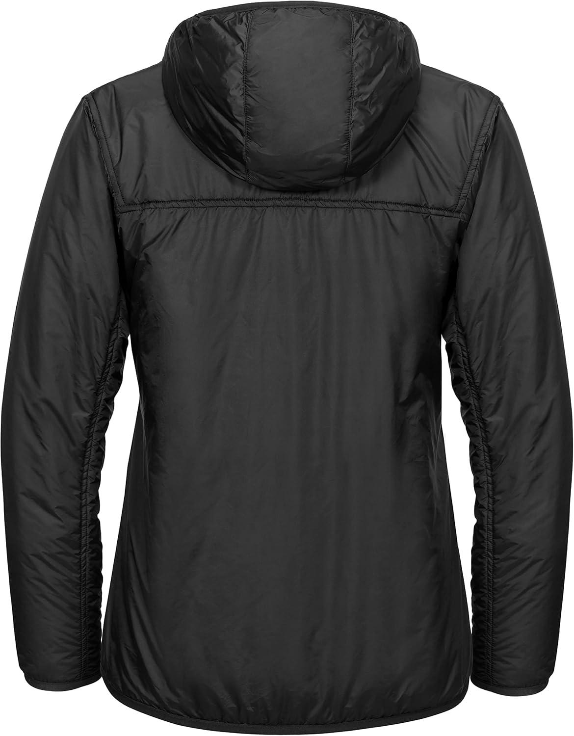 imageLittle Donkey Andy Womens Packable Lightweight Running Jacket Water Resistant Hooded Windbreaker for Hiking Cycling CampingB Insulation Black