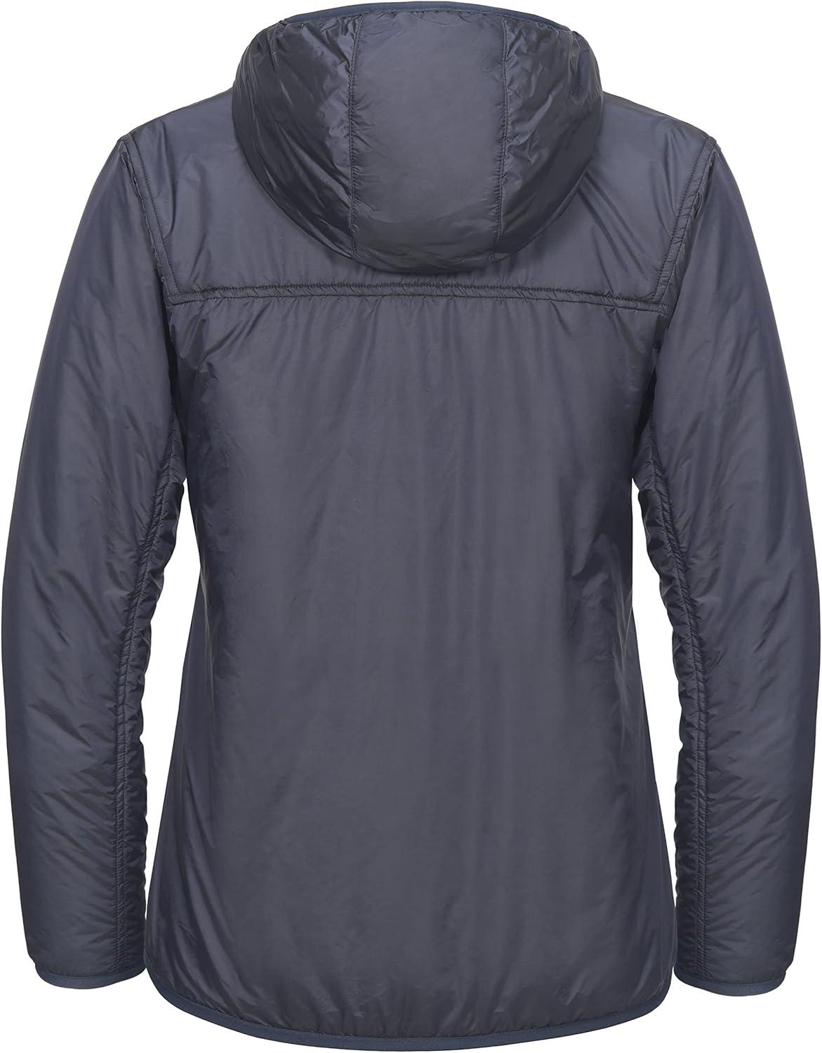 imageLittle Donkey Andy Womens Packable Lightweight Running Jacket Water Resistant Hooded Windbreaker for Hiking Cycling CampingB Insulation Navy Blue