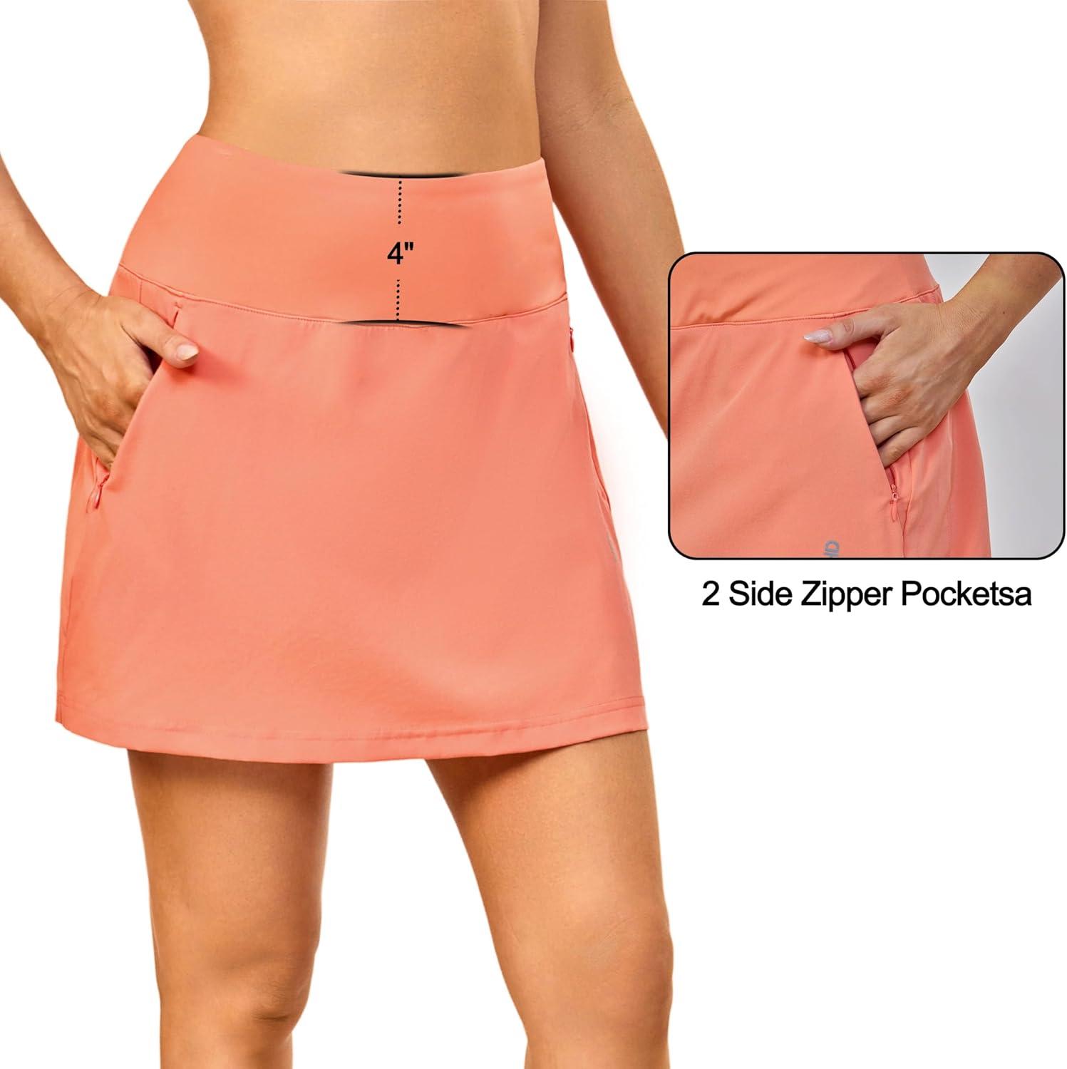 imageLittle Donkey Andy Womens Pleated Tennis Skirts Athletic Golf Skorts High Waisted Casual Workout Sports Running SkirtsBmelon