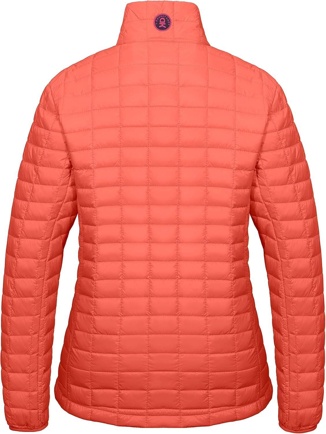 imageLittle Donkey Andy Womens Puffer Jacket Lightweight Warm Hiking Jacket with PostConsumer Synthetic InsulationOrange