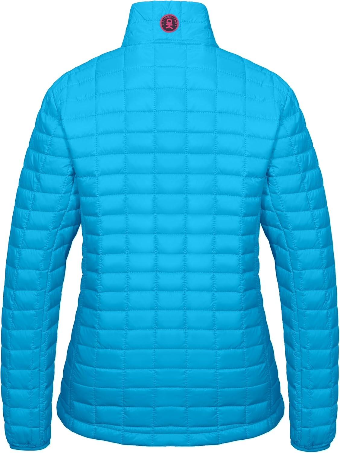 imageLittle Donkey Andy Womens Puffer Jacket Lightweight Warm Hiking Jacket with PostConsumer Synthetic InsulationUpgrade Blue