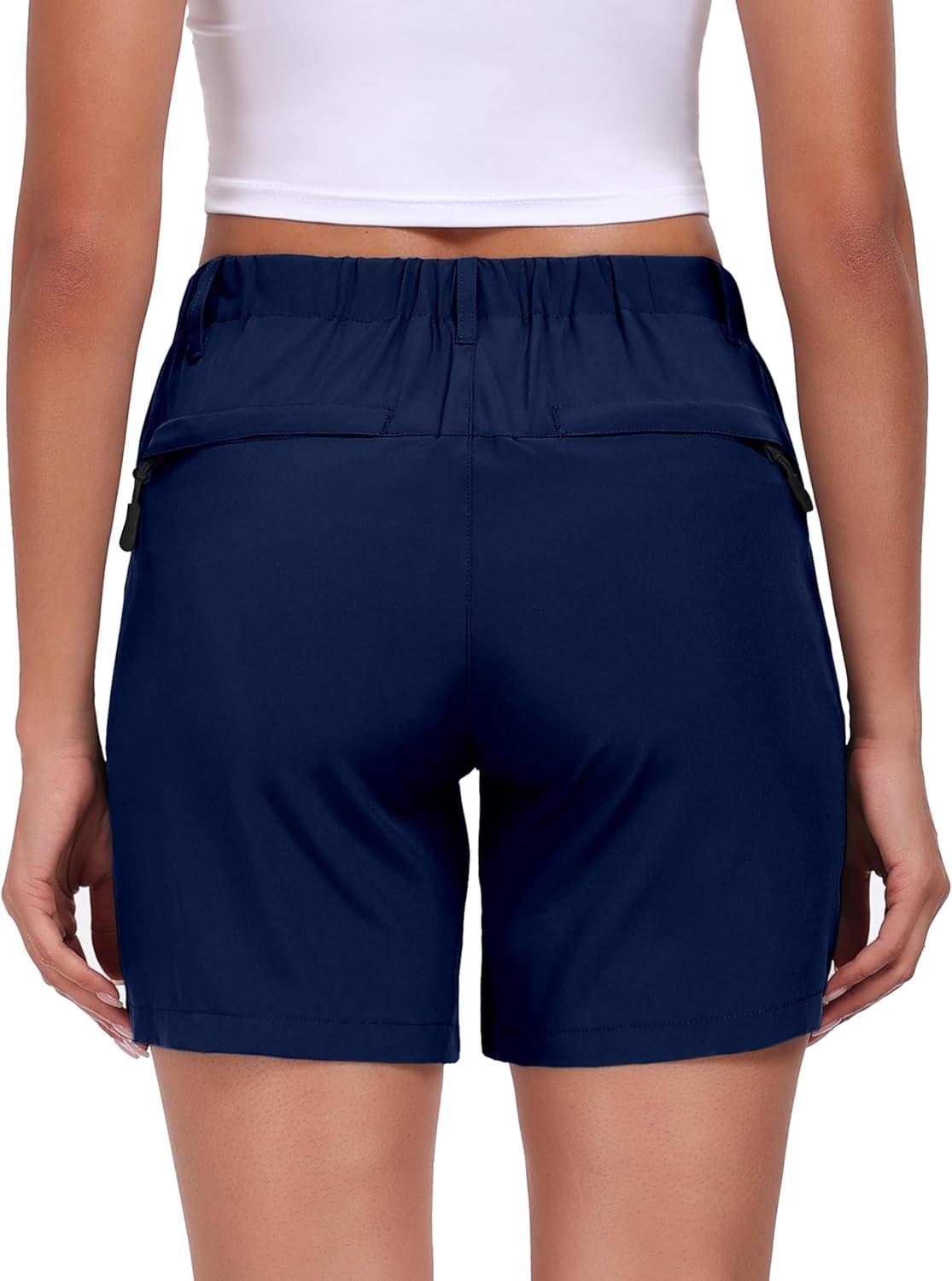 imageLittle Donkey Andy Womens Quick Dry Lightweight Stretch Shorts Outdoor Short Active Hiking GolfC Navy Blue