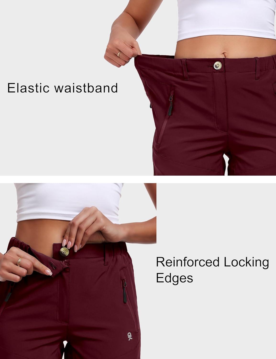 imageLittle Donkey Andy Womens Quick Dry Lightweight Stretch Shorts Outdoor Short Active Hiking GolfC Red