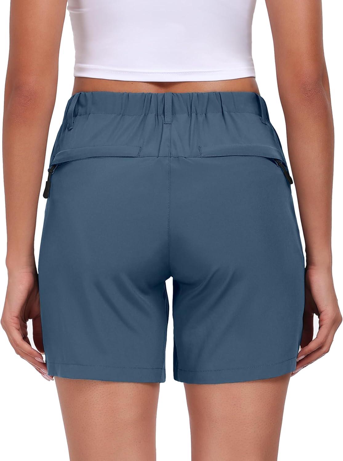 imageLittle Donkey Andy Womens Quick Dry Lightweight Stretch Shorts Outdoor Short Active Hiking GolfC Slate