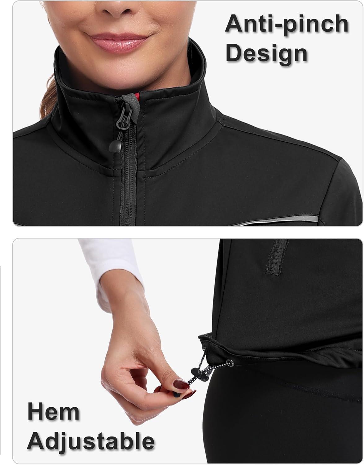 imageLittle Donkey Andy Womens Short Sleeve Jacket Windproof Lightweight Vest for Golf Hiking RunningBlack