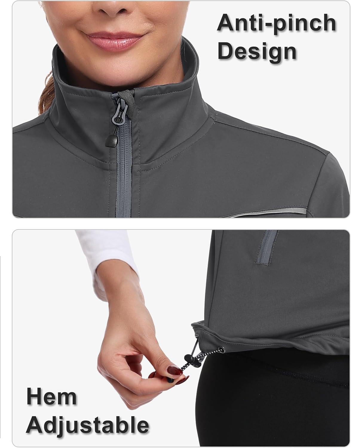 imageLittle Donkey Andy Womens Short Sleeve Jacket Windproof Lightweight Vest for Golf Hiking RunningGrey