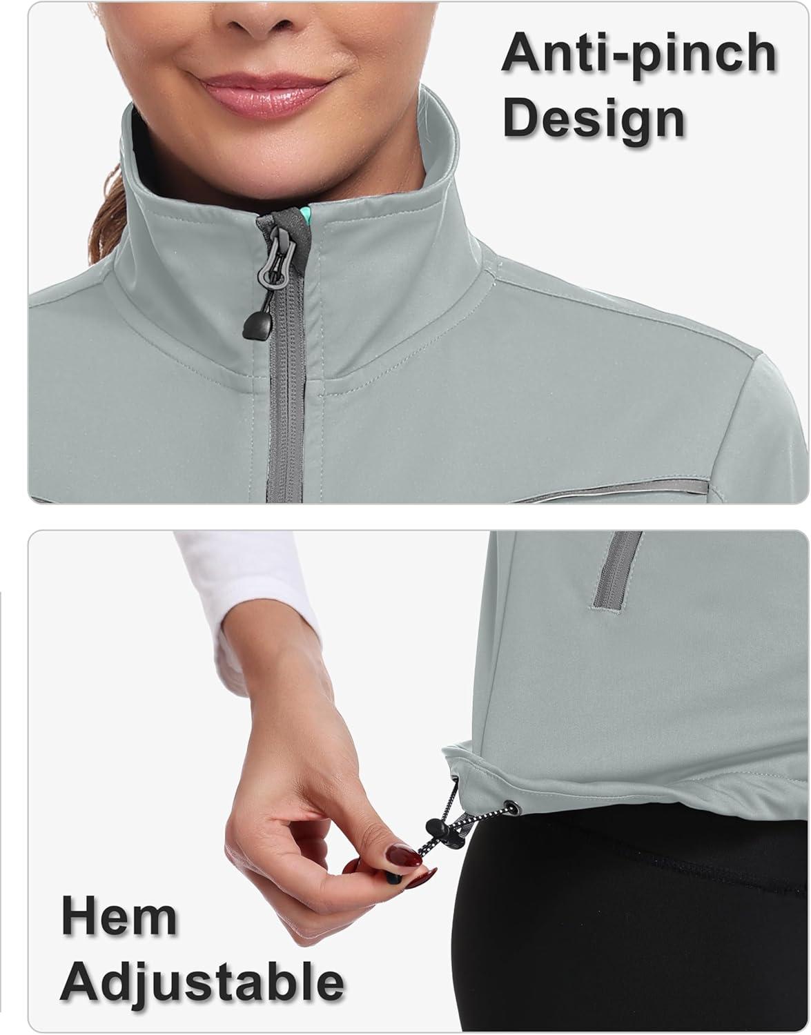 imageLittle Donkey Andy Womens Short Sleeve Jacket Windproof Lightweight Vest for Golf Hiking RunningLight Grey