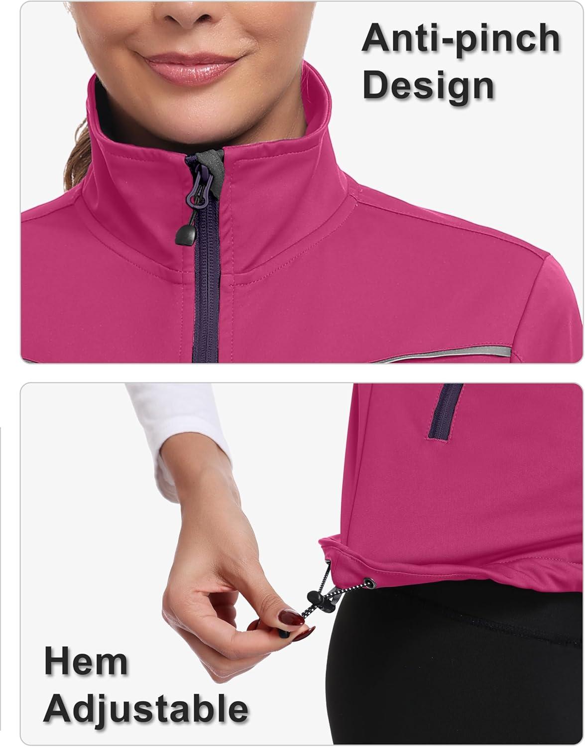 imageLittle Donkey Andy Womens Short Sleeve Jacket Windproof Lightweight Vest for Golf Hiking RunningRose