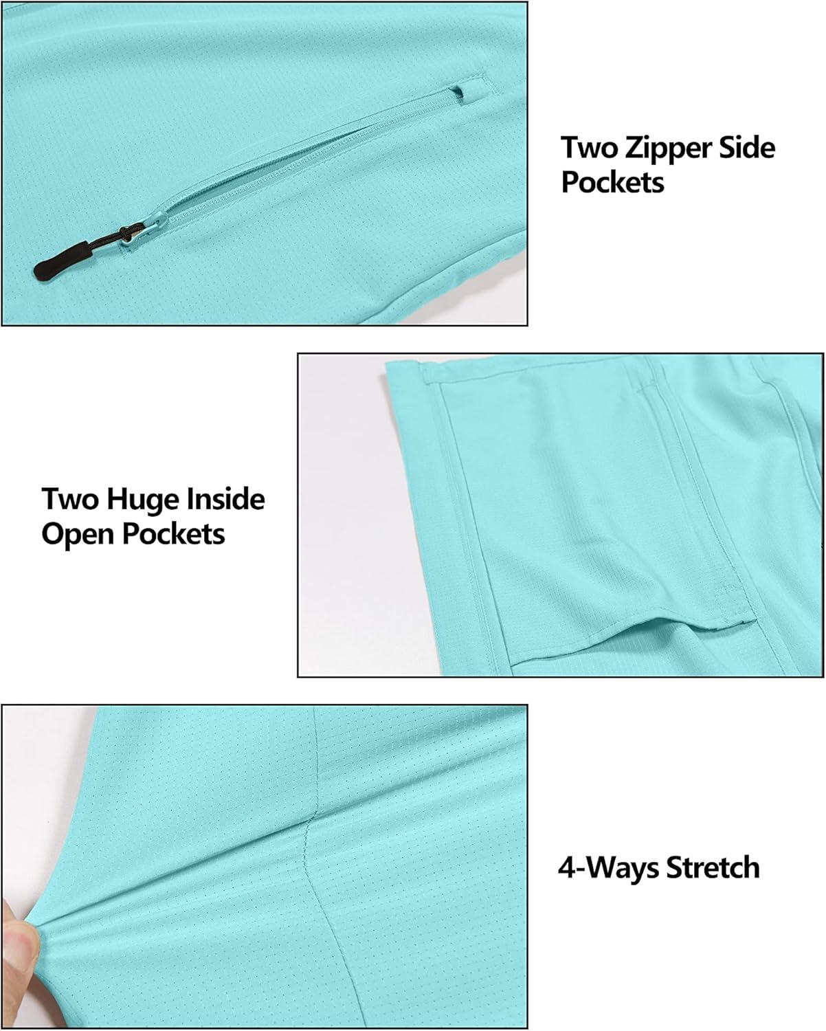 imageLittle Donkey Andy Womens Sun Protection Hoodie Jackets Long Sleeve UPF50 Shirts Hiking Travel Camp Air Holes Full ZipIsland Paradise