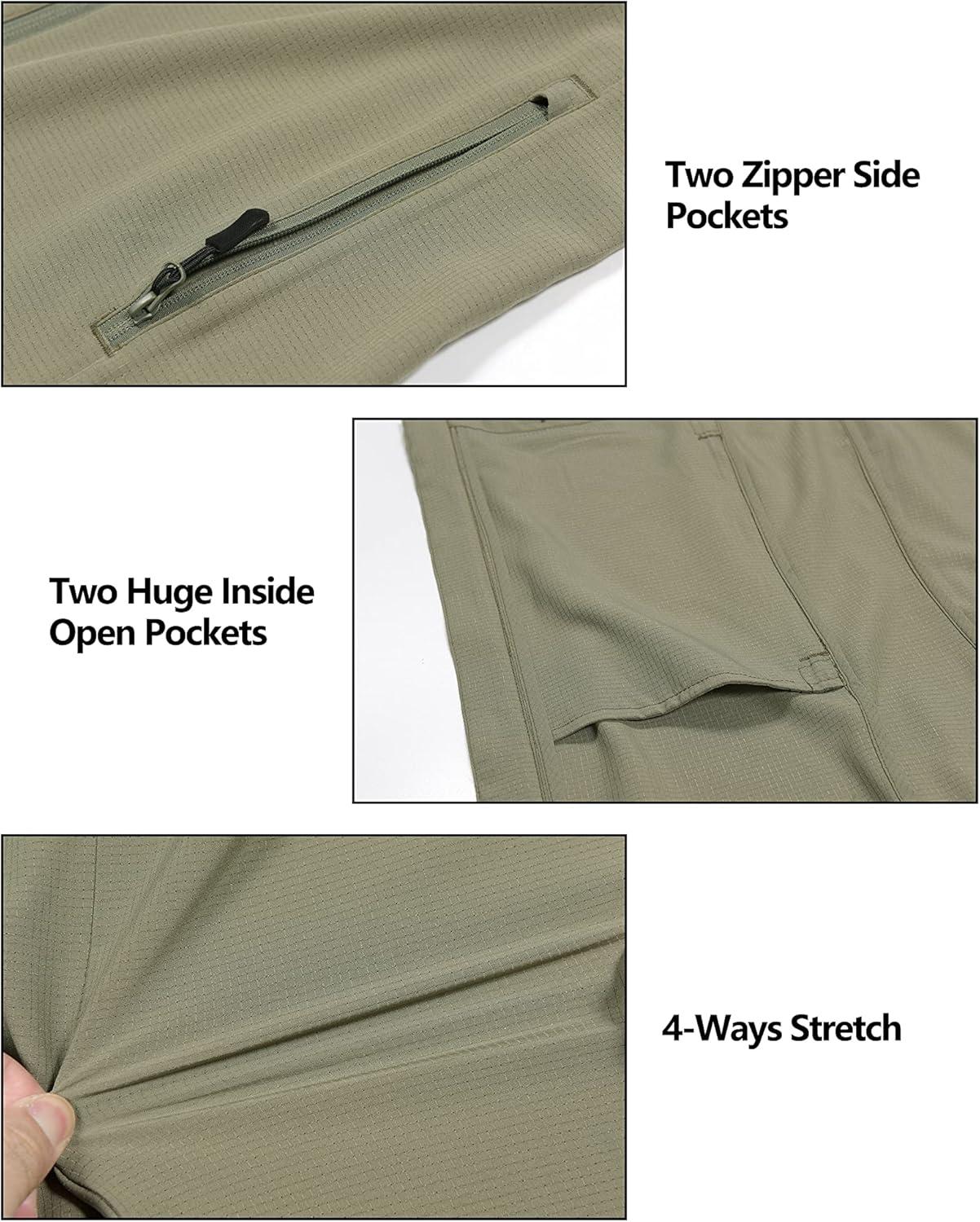 imageLittle Donkey Andy Womens Sun Protection Hoodie Jackets Long Sleeve UPF50 Shirts Hiking Travel Camp Air Holes Full ZipSage