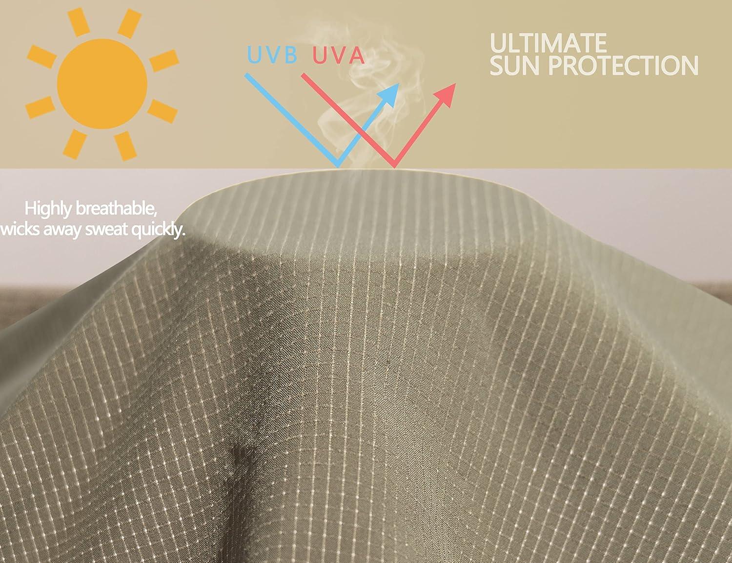 imageLittle Donkey Andy Womens Sun Protection Hoodie Jackets Long Sleeve UPF50 Shirts Hiking Travel Camp Air Holes Full ZipSage