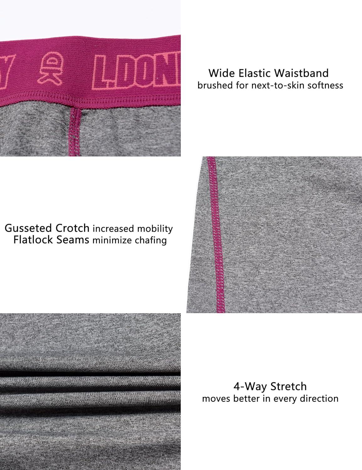 imageLittle Donkey Andy Womens Thermal Underwear Sets Lightweight Warm Base Layers Quick Dry Wicking Top and Bottom for Winter2 Gray