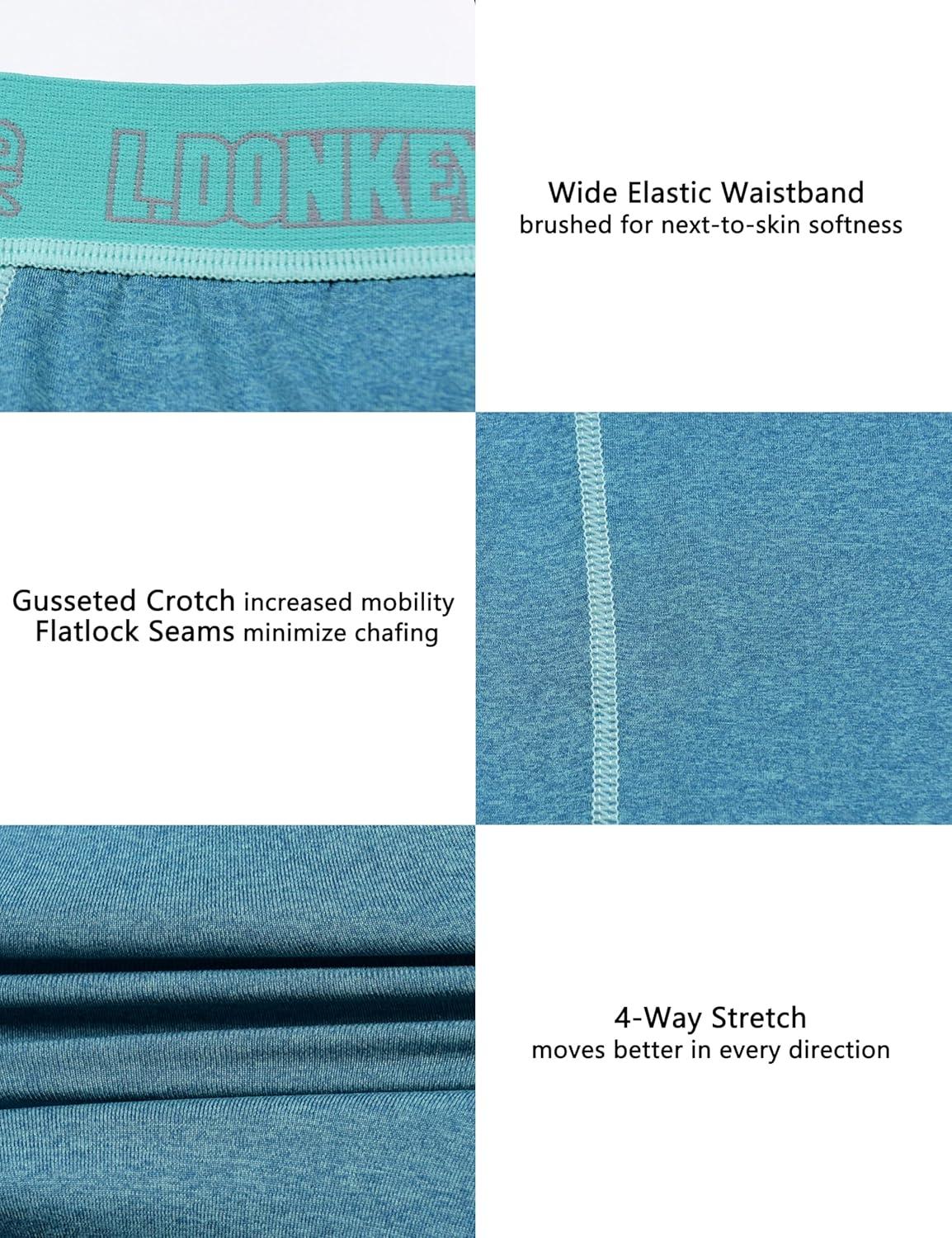 imageLittle Donkey Andy Womens Thermal Underwear Sets Lightweight Warm Base Layers Quick Dry Wicking Top and Bottom for Winter5 Blue