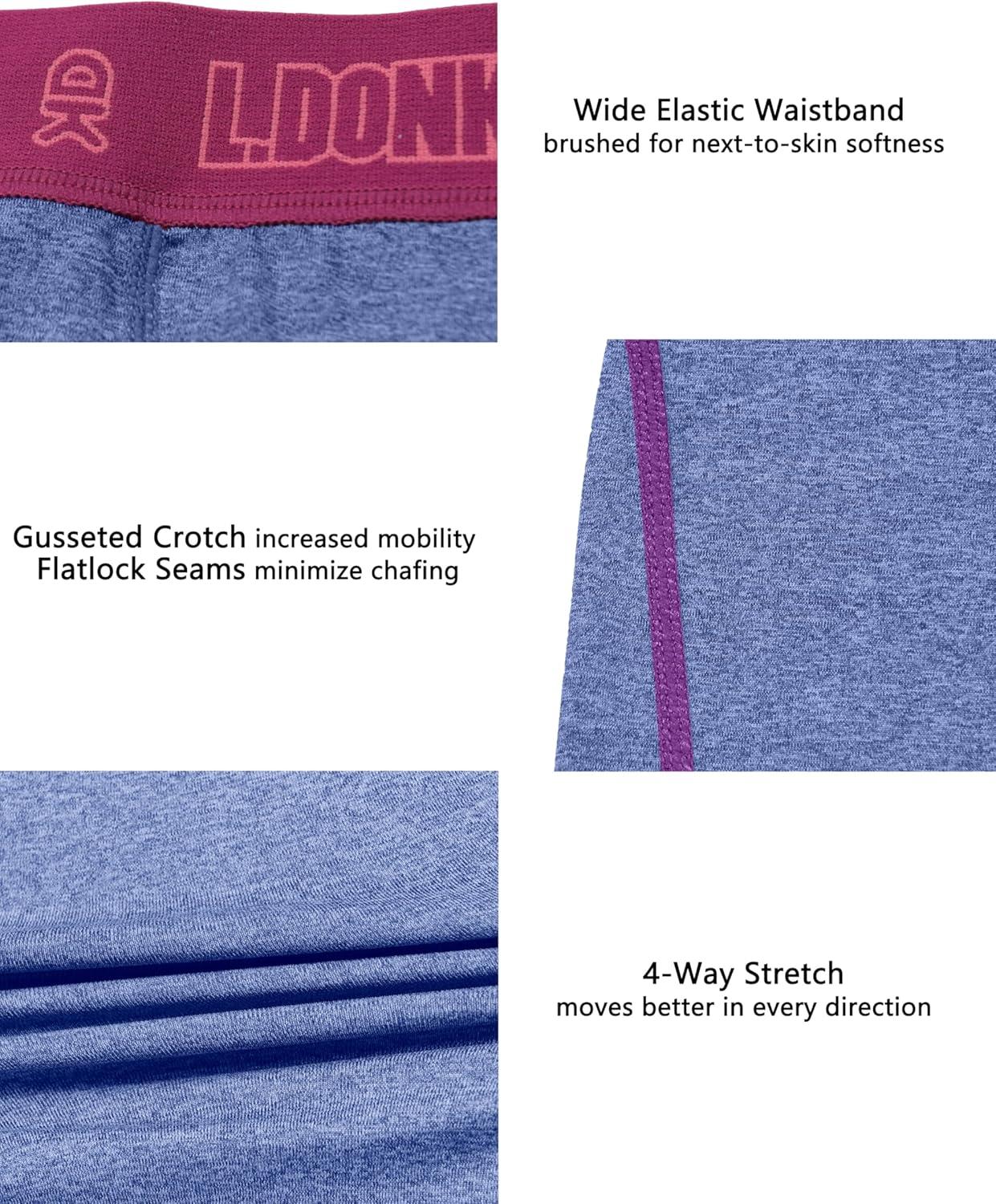 imageLittle Donkey Andy Womens Thermal Underwear Sets Lightweight Warm Base Layers Quick Dry Wicking Top and Bottom for Winter6 Deep Blue