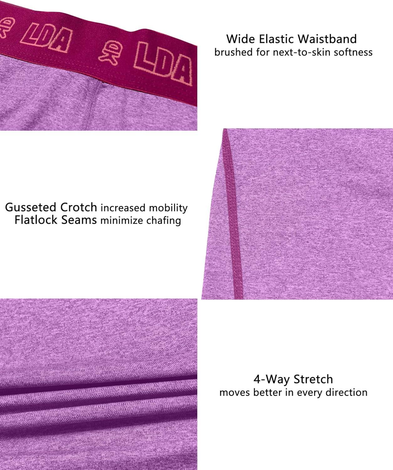 imageLittle Donkey Andy Womens Thermal Underwear Sets Lightweight Warm Base Layers Quick Dry Wicking Top and Bottom for Winter7 Purple