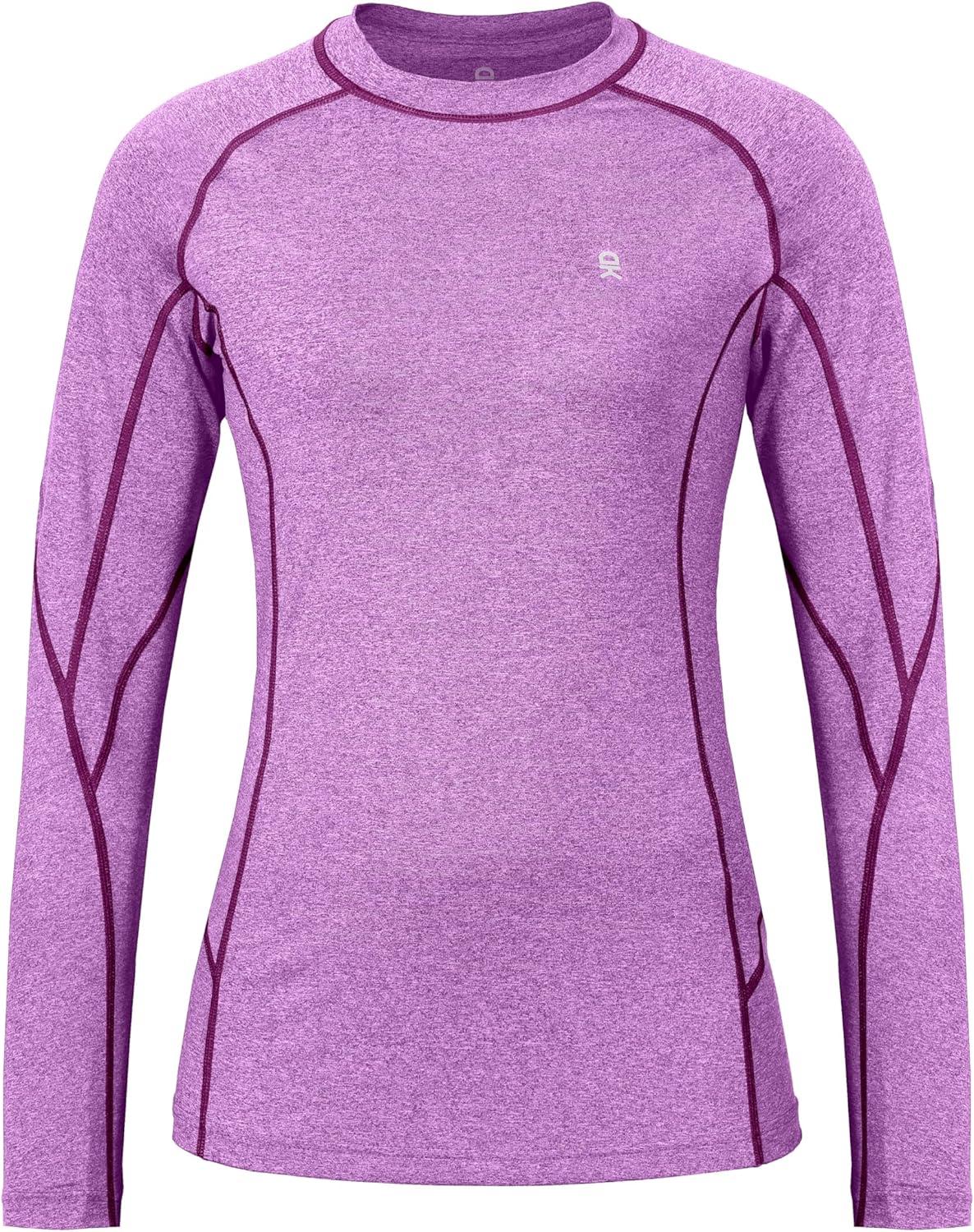 imageLittle Donkey Andy Womens Thermal Underwear Sets Lightweight Warm Base Layers Quick Dry Wicking Top and Bottom for Winter7 Purple
