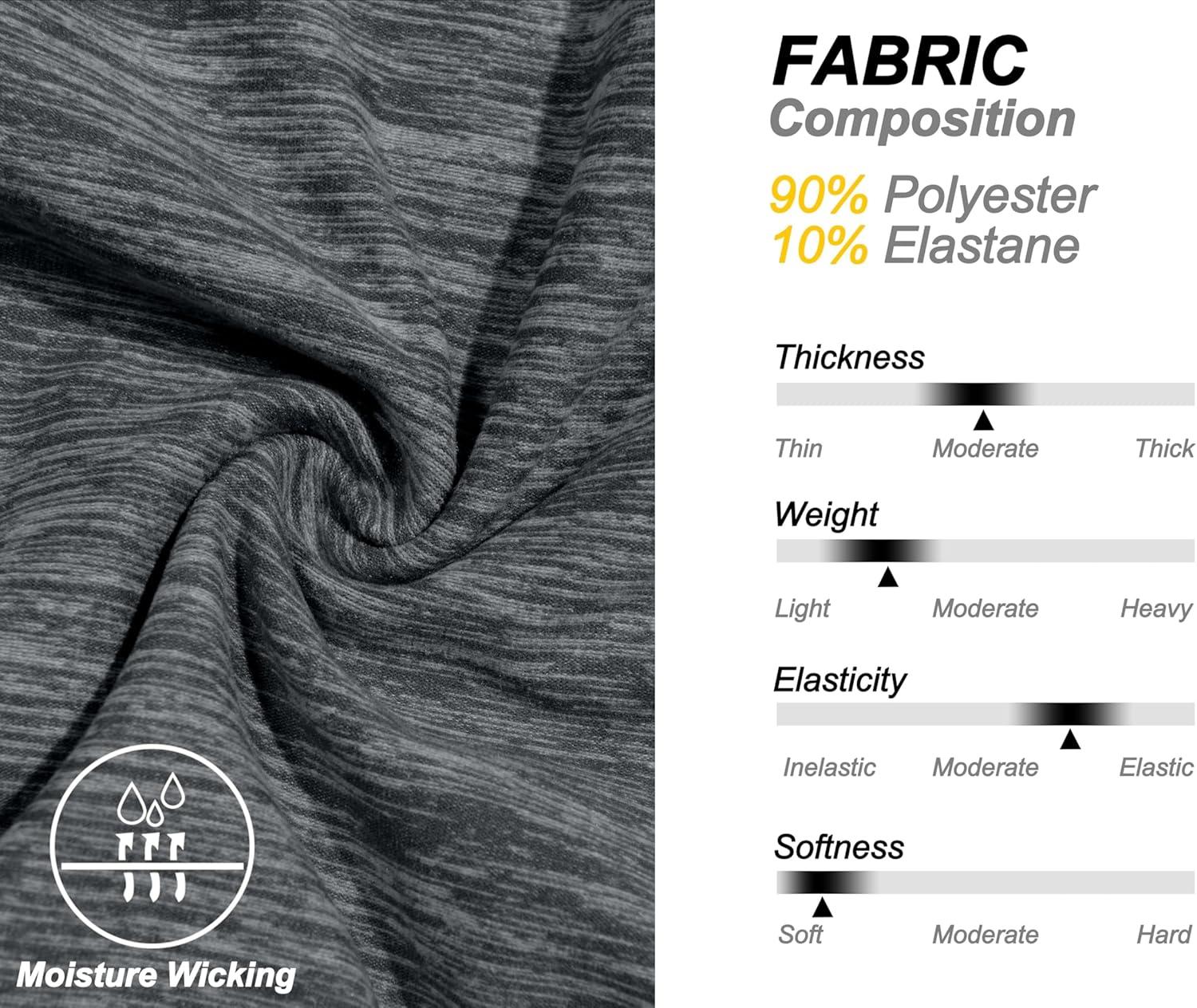 imageLittle Donkey Andy Womens Thermal Underwear Sets Lightweight Warm Base Layers Quick Dry Wicking Top and Bottom for WinterDark Gray Heather Thick Fabric