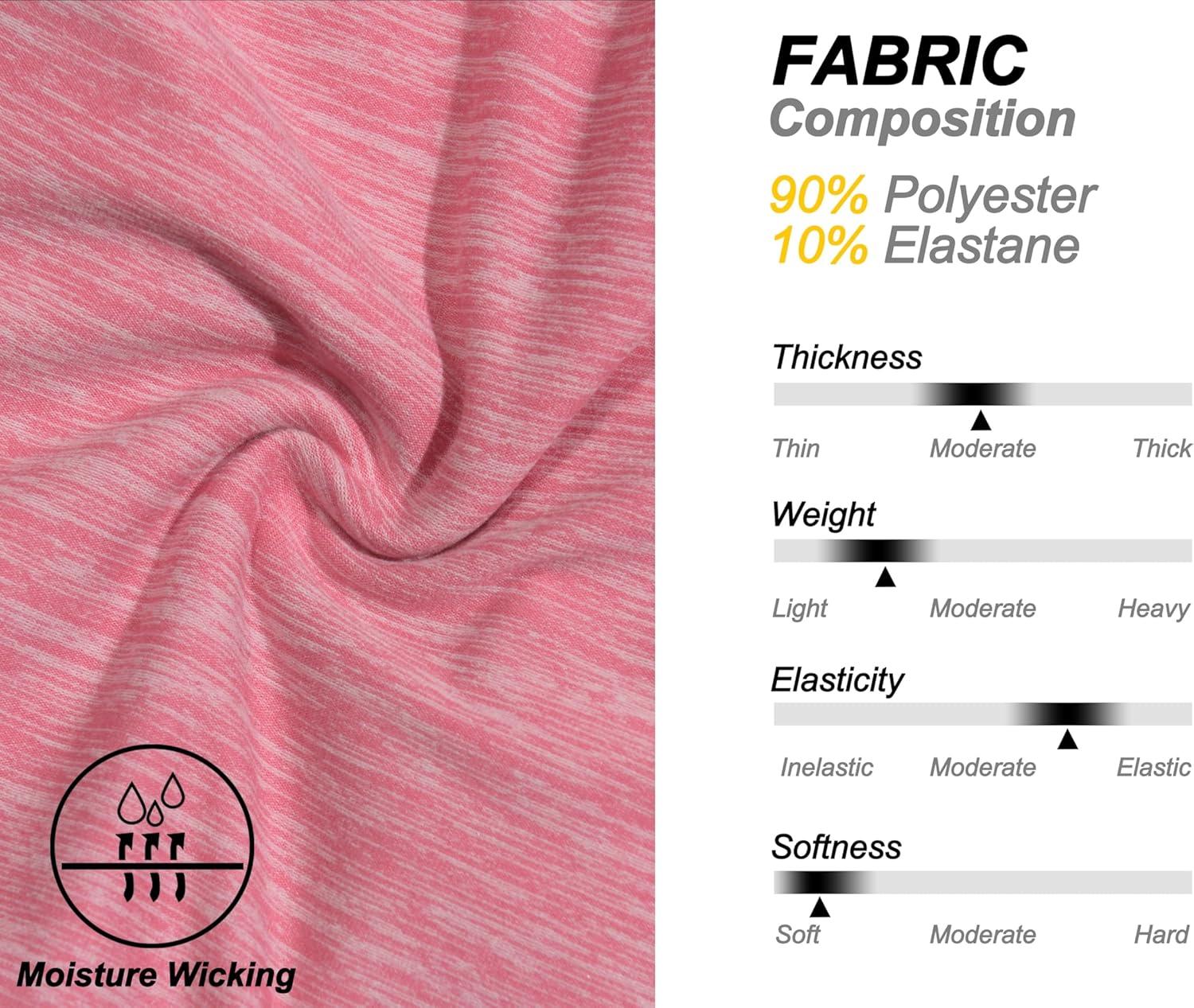 imageLittle Donkey Andy Womens Thermal Underwear Sets Lightweight Warm Base Layers Quick Dry Wicking Top and Bottom for WinterPink Heather Thick Fabric