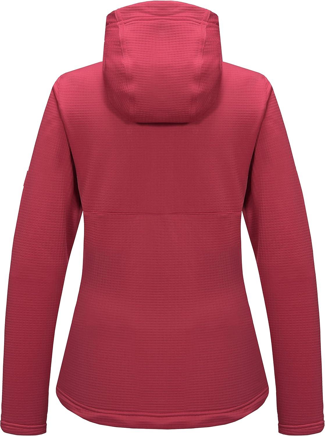 imageLittle Donkey Andy Womens Winter Lightweight Warm Fleece Running Jacket Breathable Thumbholes Thermal Hiking JacketUpgraded Watermelon