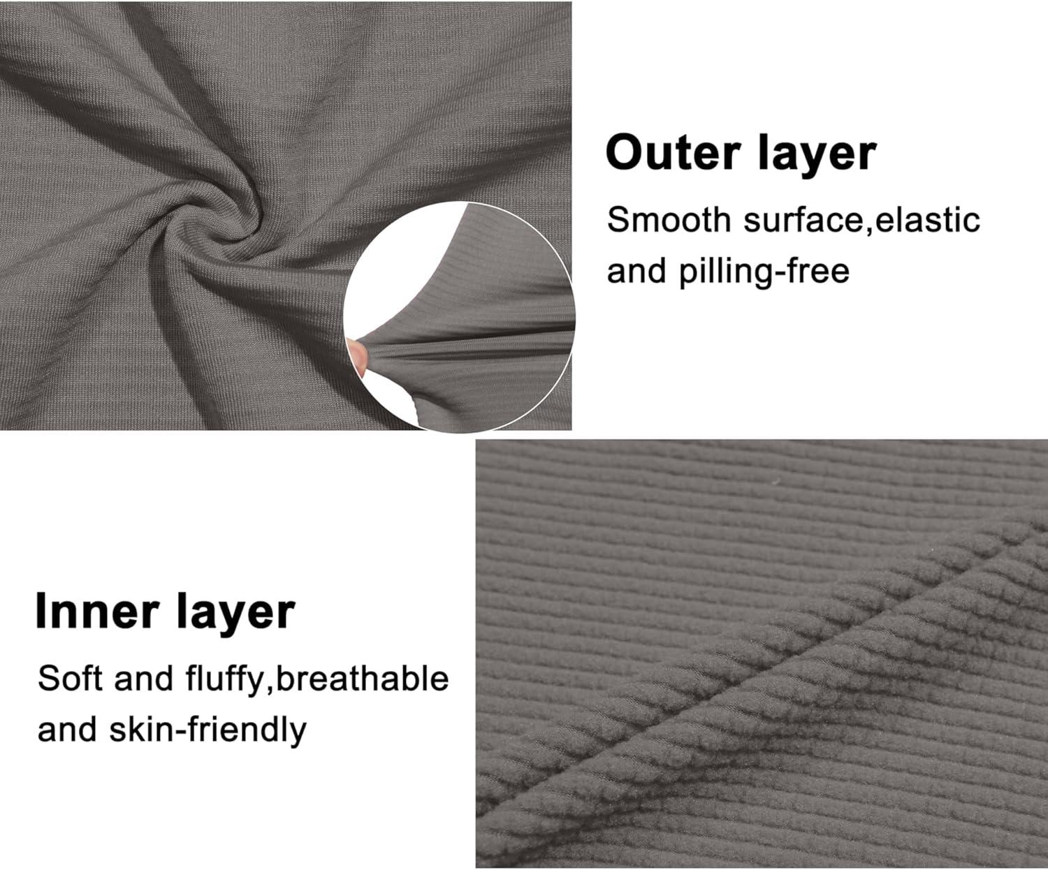 imageLittle Donkey Andy Womens Winter Lightweight Warm Fleece Running Jacket Breathable Thumbholes Thermal Hiking JacketWatchhole Grey