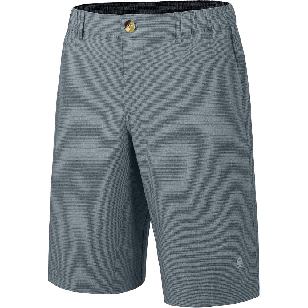 imageLittle Donkey Andy 12 Inch Inseam Golf Shorts for Men Bermuda Quick Dry Elastic Waist Shorts for Hiking Travel CasualA3 Blue