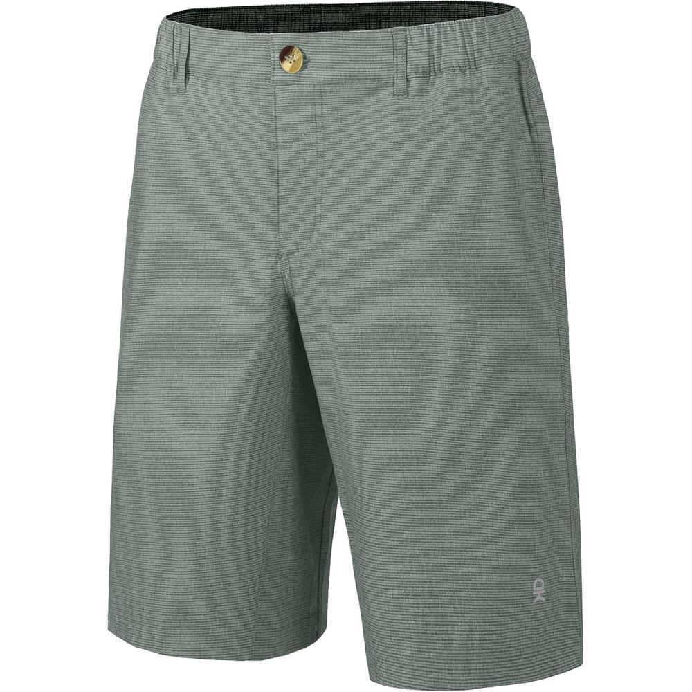 imageLittle Donkey Andy 12 Inch Inseam Golf Shorts for Men Bermuda Quick Dry Elastic Waist Shorts for Hiking Travel CasualA4 Green