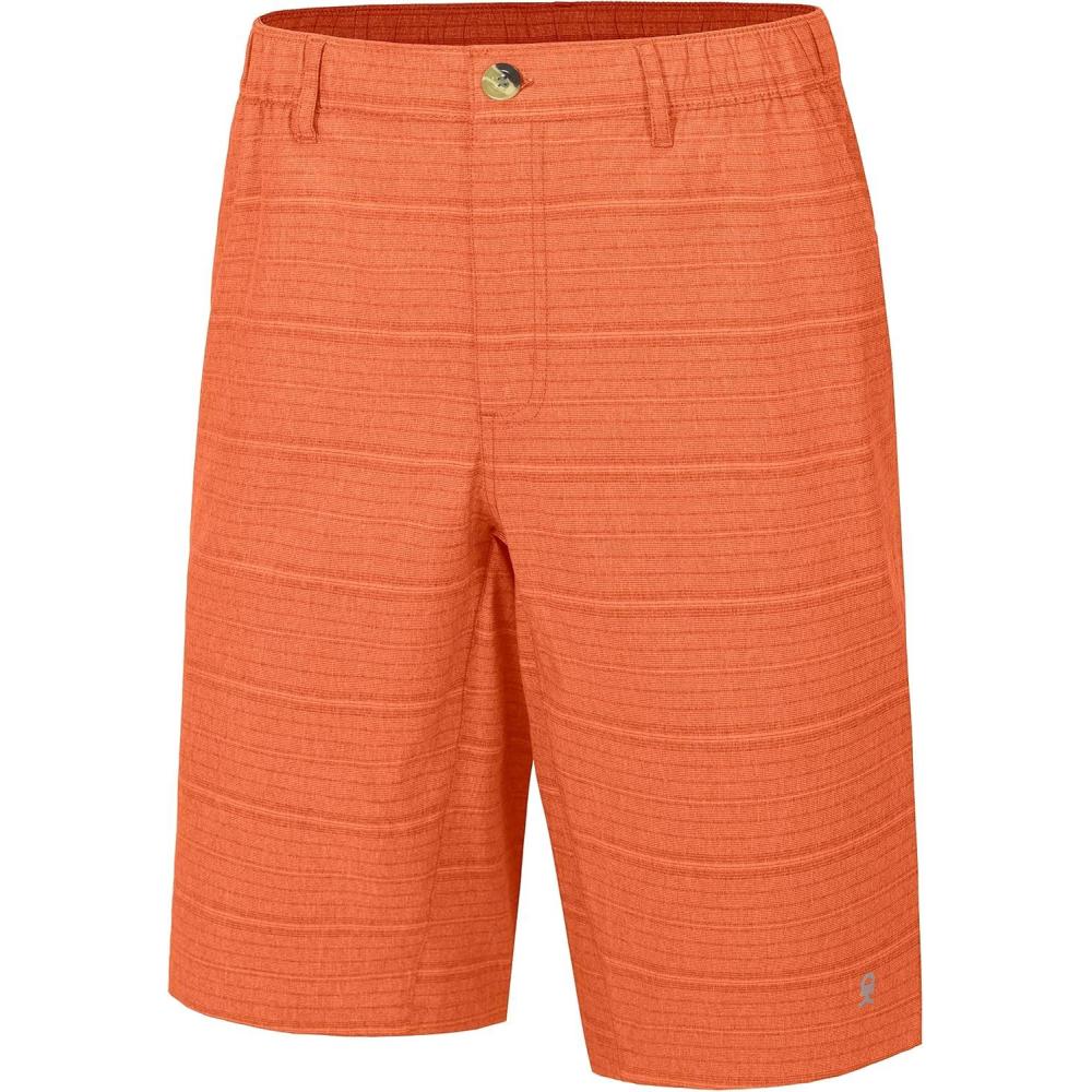 imageLittle Donkey Andy Mens 12 Inch Bermuda Shorts UPF 50 Stretch Golf Shorts for CasualOrange Peel