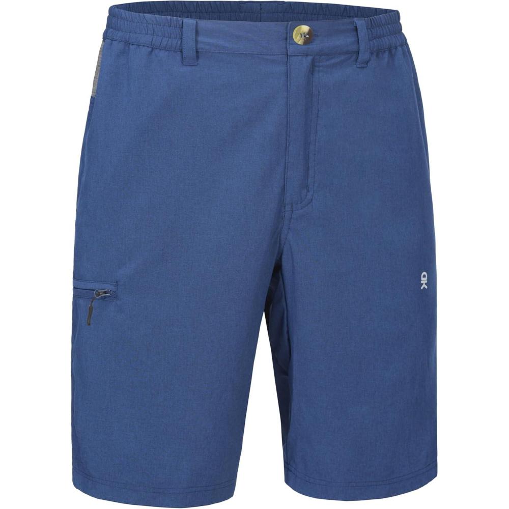 imageLittle Donkey Andy Mens Golf Shorts Quick Dry Lightweight Breathable Casual Short with Elastic Waist 3 Pockets for HikingBlue Heather