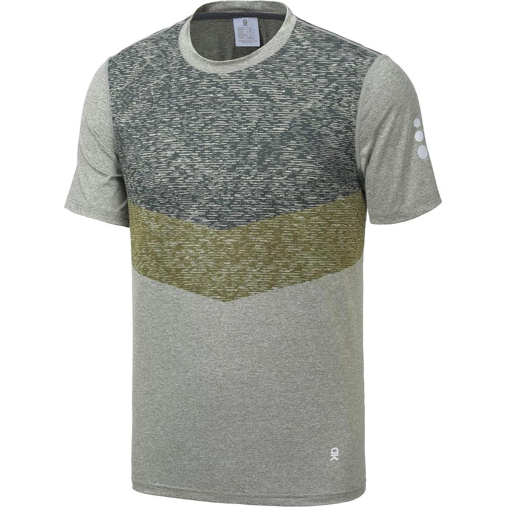 imageLittle Donkey Andy Mens Quick Dry Sweat Wicking Stretch Short Sleeve TShirt UV Protection Workout Running Hiking TeeDark Green Heather