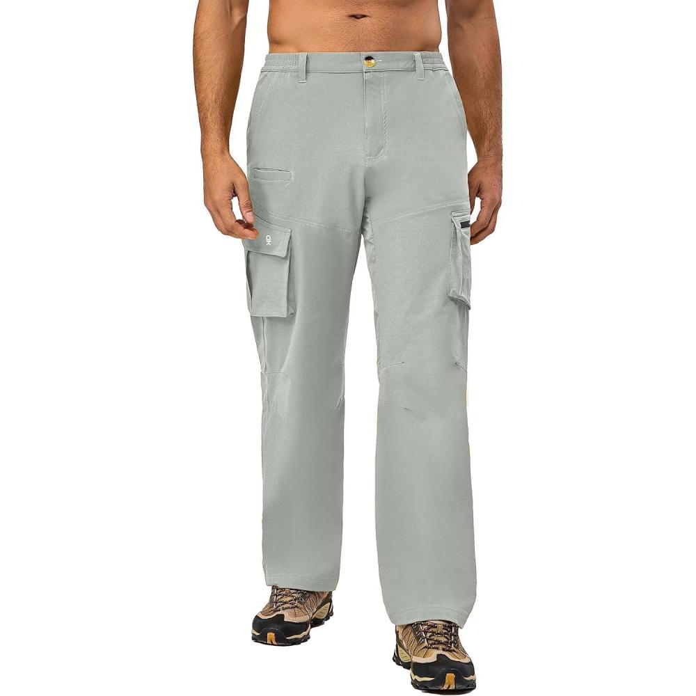 imageLittle Donkey Andy Mens Quick Dry UPF 50 Cargo Pants Stretch Lightweight Outdoor Hiking PantsHarbor Mist