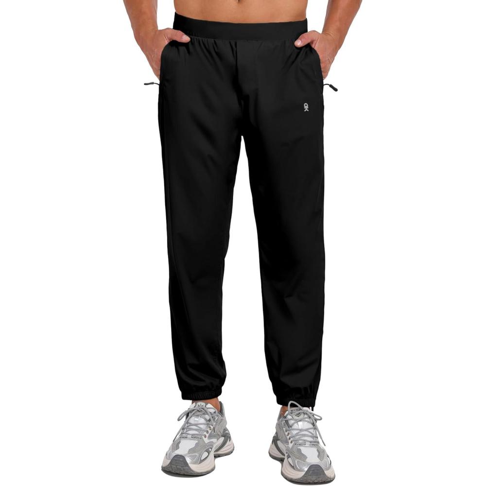 imageLittle Donkey Andy Mens UltraStretch Pants Breathable Quick Dry Lightweight Pants for Active Travel HikingBlack