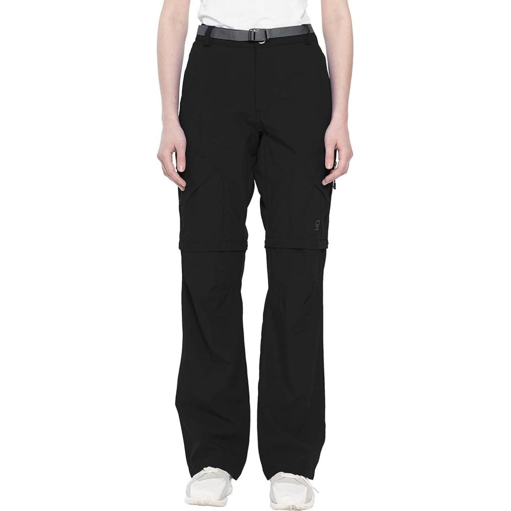 imageLittle Donkey Andy Womens Convertible Hiking Pants Quick Dry Zip Off Shorts Lightweight Fishing Travel TrousersUpgrade Black