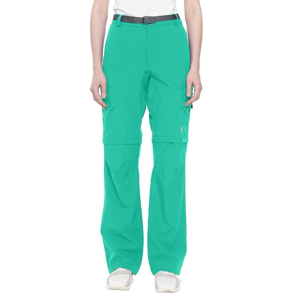imageLittle Donkey Andy Womens Convertible Hiking Pants Quick Dry Zip Off Shorts Lightweight Fishing Travel TrousersUpgrade Green