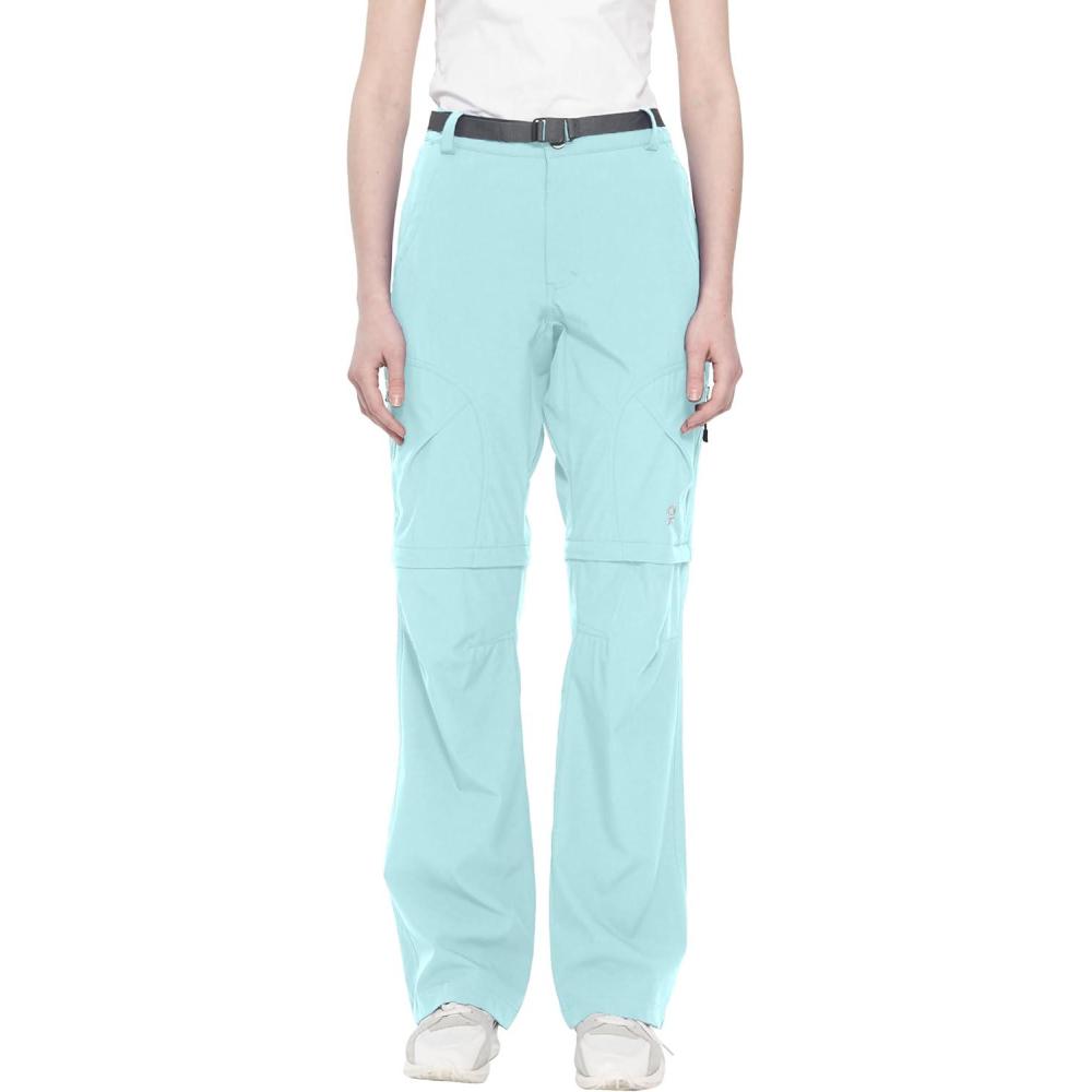 imageLittle Donkey Andy Womens Convertible Hiking Pants Quick Dry Zip Off Shorts Lightweight Fishing Travel TrousersUpgrade Light Blue
