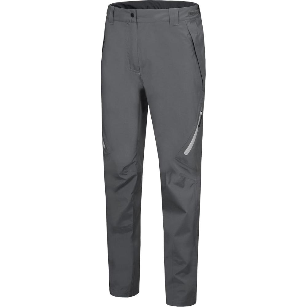 imageLittle Donkey Andy Womens Lightweight Waterproof Rain Pants Breathable Hiking Pants for Outdoor FishingB2grey