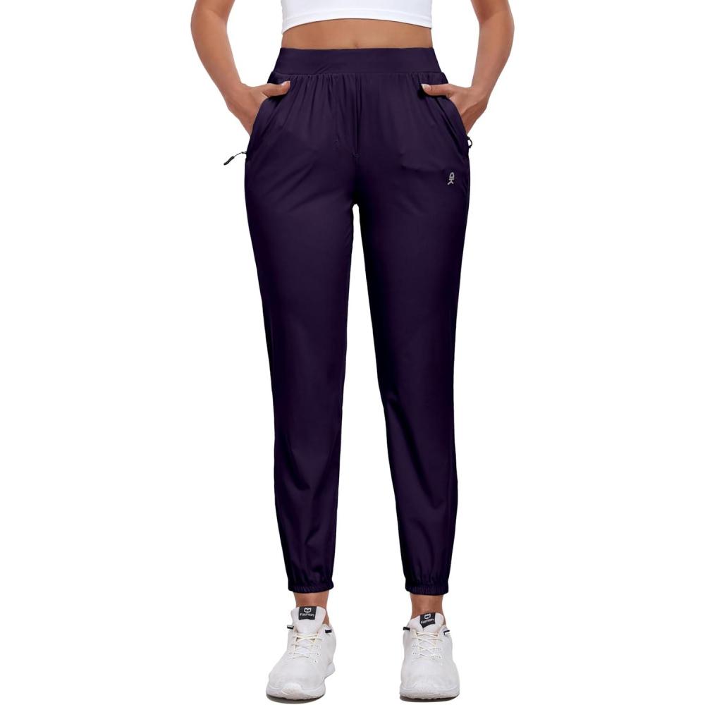 imageLittle Donkey Andy Womens UltraStretch Pants Breathable Quick Dry Lightweight Pants for Active Travel HikingPurple