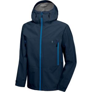 Little Donkey Andy Men’s High-performance 3L Hard Shell Waterproof Rain Jacket Breathable Rain Gear for Hiking,Travelling(C2.deep Blue【high Performance】)