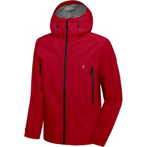 Little Donkey Andy Men’s High-performance 3L Hard Shell Waterproof Rain Jacket Breathable Rain Gear for Hiking,Travelling(C6.red【high Performance】)