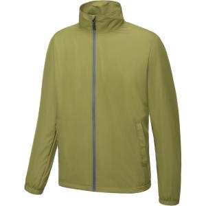 Little Donkey Andy Men’s Lightweight Breathable Windbreaker Golf Jacket UPF50+ Windproof Outdoor Running Coat(Stand Collar-olive)