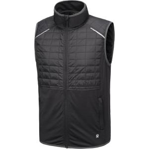 Little Donkey Andy Men’s Lightweight Golf Vest Warm Outdoor Sleeveless Jacket for Hiking Travel Running Casual(1. Black)