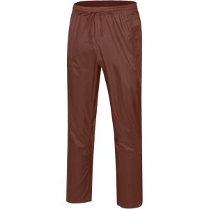 Little Donkey Andy Men’s Lightweight Packable Waterproof Rain Pants with Pockets for Hiking Travel Fishing(Dark Red)