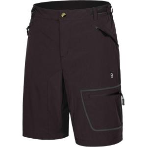 Little Donkey Andy Men’s Lightweight Quick Dry Hiking Shorts Breathable Outdoor Cargo Shorts for Fishing Travel Casual(09. Deep Brown)