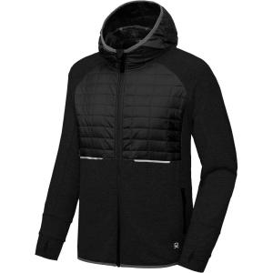 Little Donkey Andy Men’s Lightweight Running Jackets Full Zip Hooded Sports Jacket for Winter Hiking Golf Casual(A1. Black)