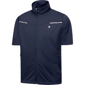 Little Donkey Andy Men’s Lightweight Softshell Vests Short Sleeve Jackets for Golfing Hiking Running(B Blue)