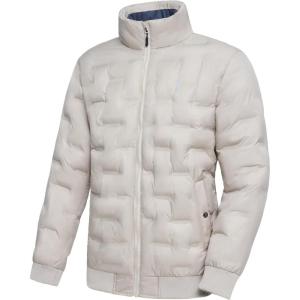 Little Donkey Andy Men’s Puffer Warm Jacket Windproof Winter Coat with Recycled Insulation(Khaki)