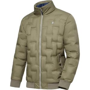 Little Donkey Andy Men’s Puffer Warm Jacket Windproof Winter Coat with Recycled Insulation(Olive)